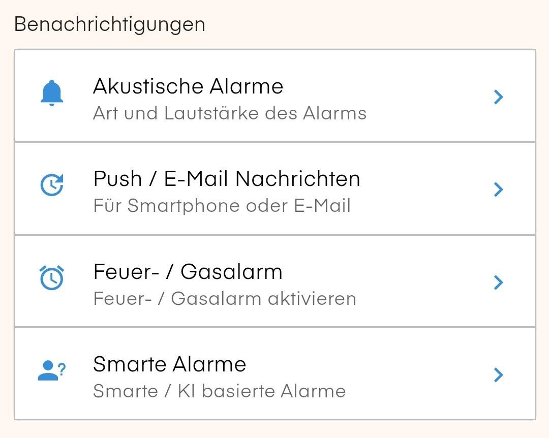 Der air-Q kann verschiedene Benachrichtigungen senden.