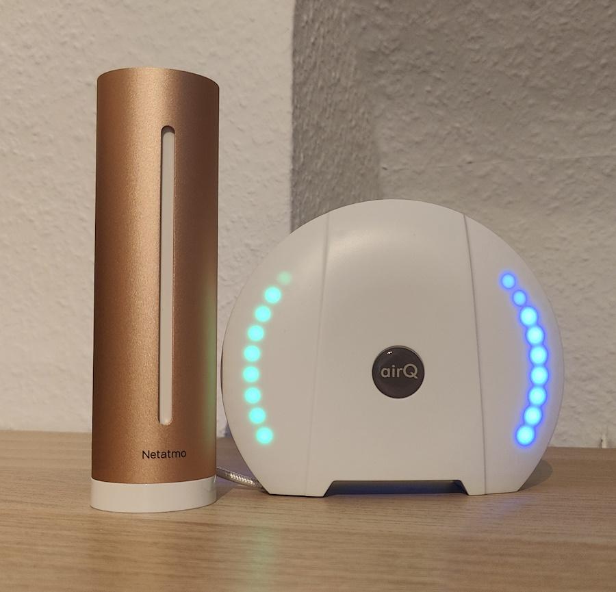 air-Q im Vergleich zum Netatmo Raumluftsensor
