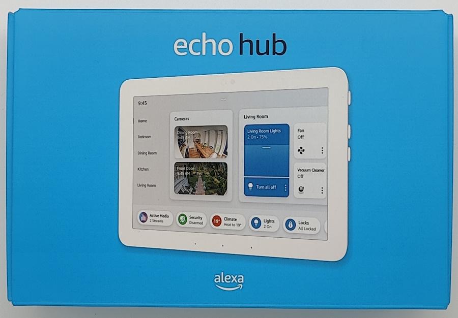 Amazon Echo Hub in seiner Verpackung