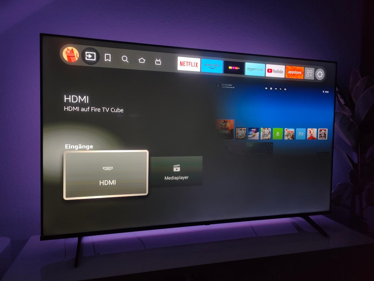 Fire TV Cube 3 Eingang wechseln