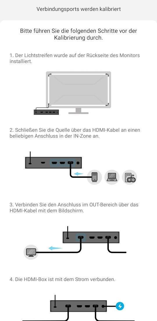 Govee AI Gaming Sync Box anschließen