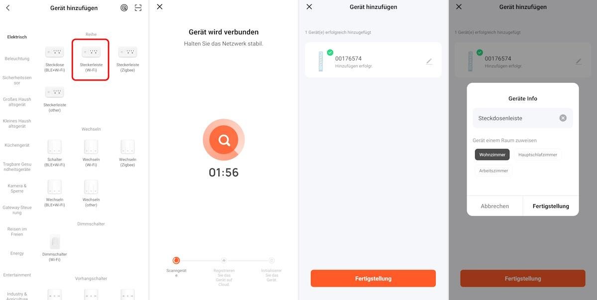 Steckdosenleiste mit Tuya App verbinden