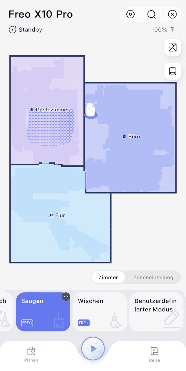 Narwal Freo X10 Pro Kartierung