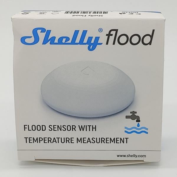 Verpackung des Shelly Flood Sensors