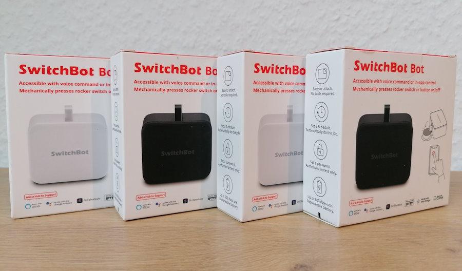 SwitchBot Bot-Smarter Kippschalter Verpackungen (weiß/schwarz)