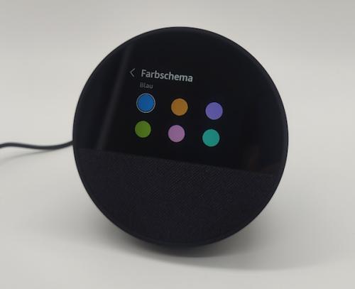 Akzentfarben bei Amazon Echo Spot einstellen