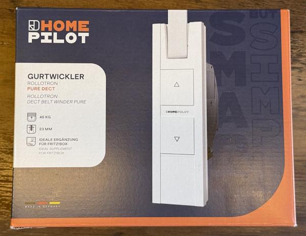 Verpackung des Rollotron Pure Dect Gurtwicklers