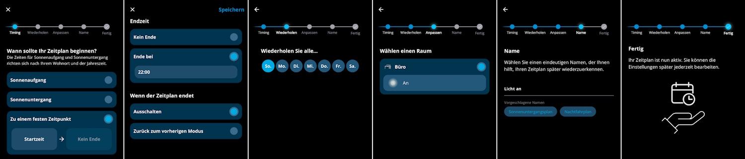 Zeitplan erstellen in der WiZ App