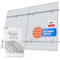 LIVING TEC® Halterung Balkonkraftwerk für Ziegeldach
