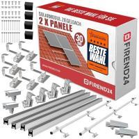 SET 2x PV-Module, PV, Photovoltaik, Aufständerung, Dachhalterung