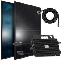 SUNNIVA Balkonkraftwerk FULL BLACK BIFACIAL 1196W/800W Solaranlage