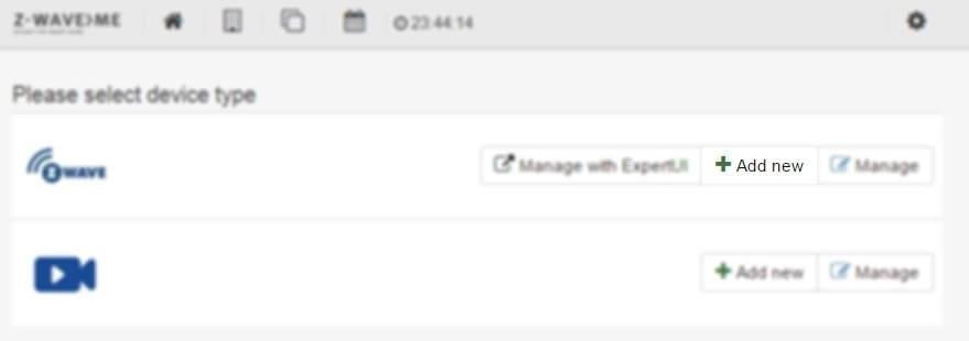 Um ein neues Gerät hinzuzufügen, klickst du unter Z-Wave auf 