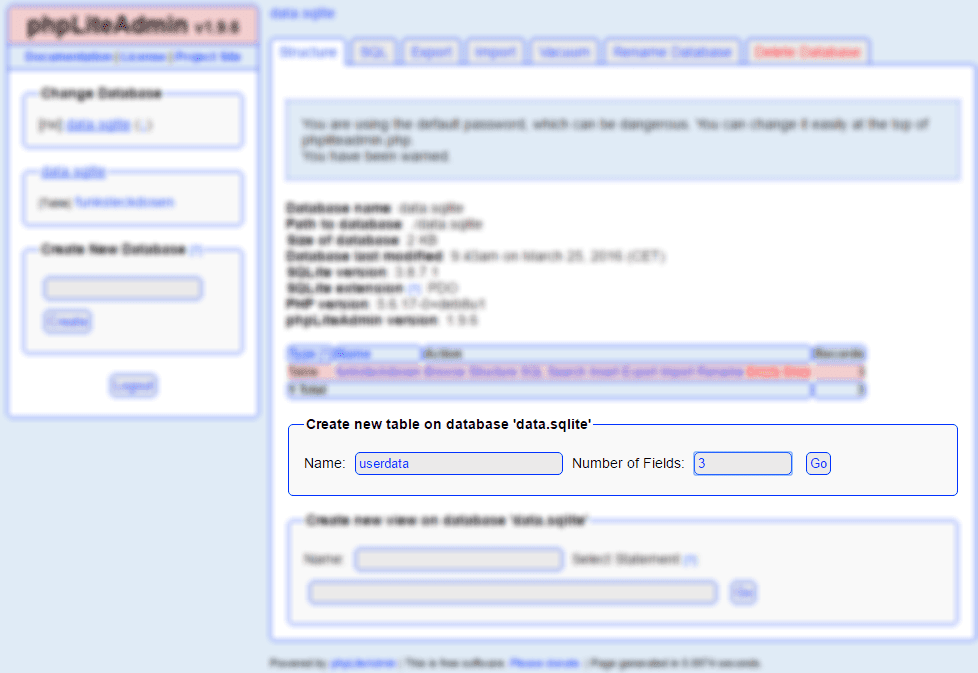 Um die Anwesenheit zu speichern, musst du eine neue Tabelle erstellen.