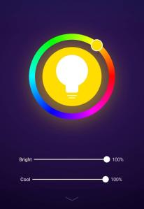 Mit der App kannst du die WLAN Lampe in vielen verschiedenen Farben einstellen.