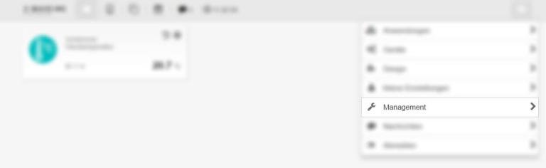 Klicke im Hamburger-Menü auf 