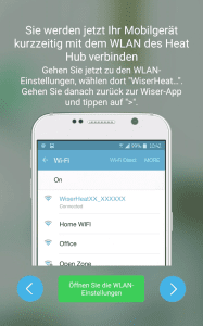 Verbinde dich nun mit dem WLAN des Heat Hubs.